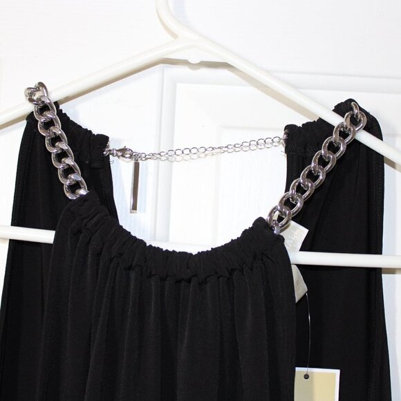 🎄Michael Kors Black Chain-link Tank I Black I Size M I NWT - Picture 10 of 10